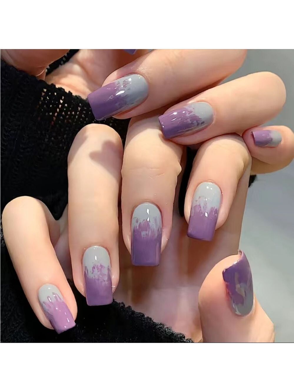 Smokey Fade - Nail Junkie - full artificial nail set